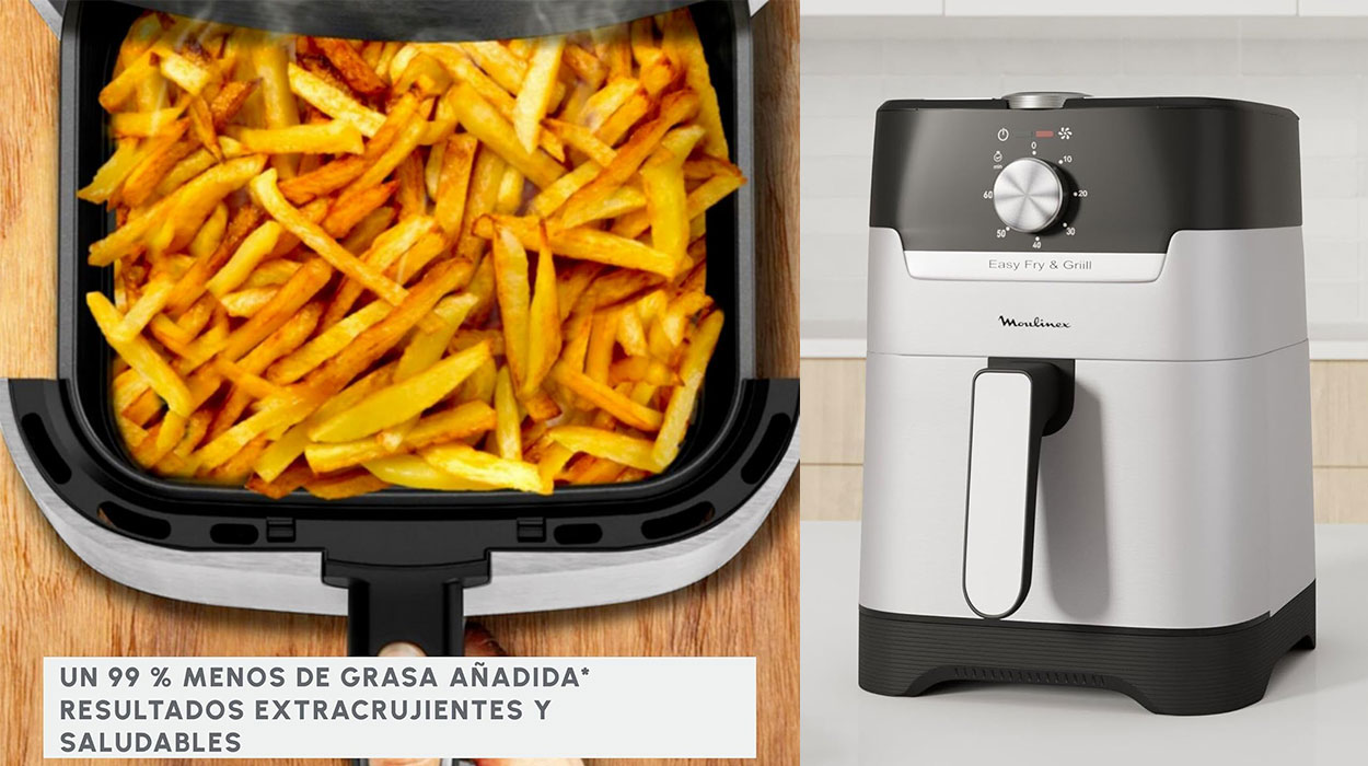 Freidora de aire Moulinex Easy Fry & Grill de 4,5 litros barata