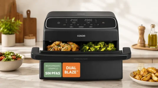 Freidora de aire Cosori Air Fryer Dual Blaze Twinfry Compact