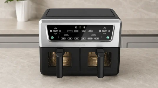 Freidora de aire Cuisinart Air Fryer XXL Doble Zona sin PFAS, cocina 8 raciones y piezas aptas para lavavajillas