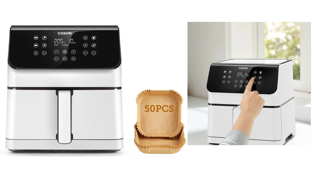 freidora de aire Cosori Premium II de 6,2 L + 50 papeles