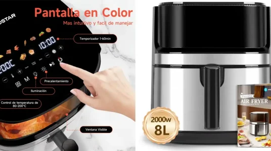 Freidora de aire Aigostar Air Master X de 8L