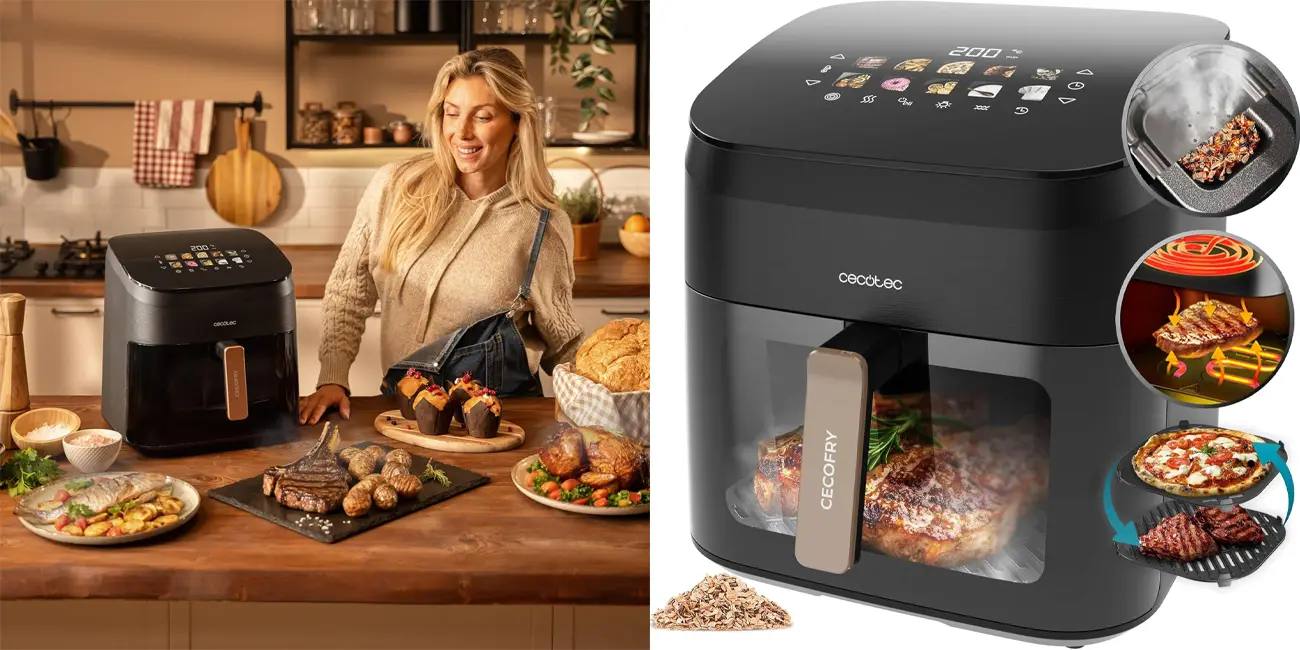 Freidora de aire Cecotec Air Fryer Cecofry&Grill Smokin' 8500