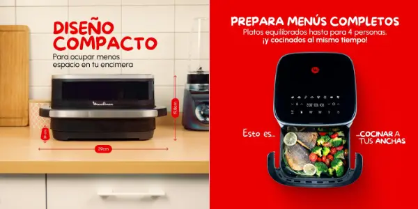 Freidora de aire Moulinex Easy Fry XL Surface