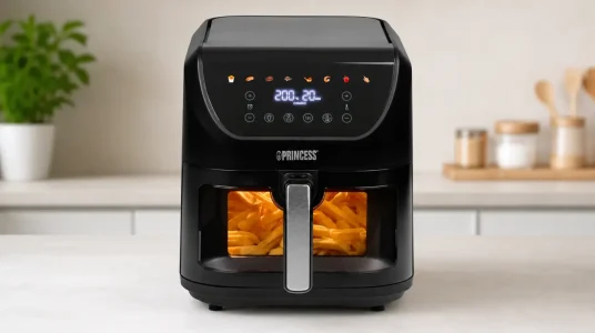 Freidora de aire Princess SlimFry con 8L de capacidad y pantalla táctil digital