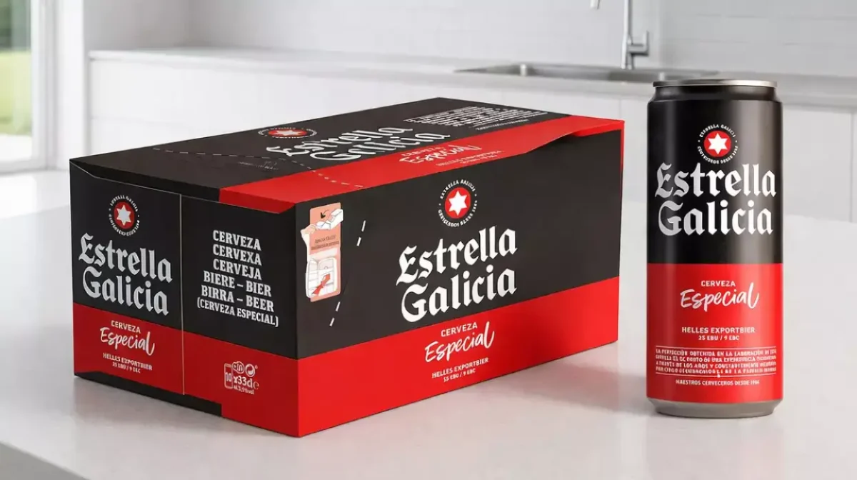 Frigopack de 10 latas Cerveza Estrella Galicia 33 cl
