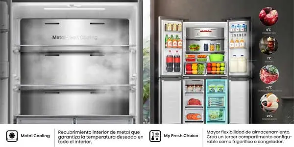 frigorífico americano Hisense RQ5P470SAID oferta