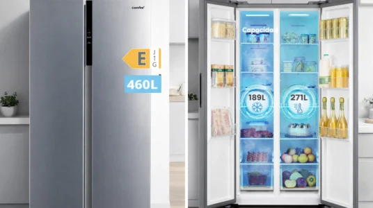 frigorífico americano comfee rcs609ix2 de 460 l