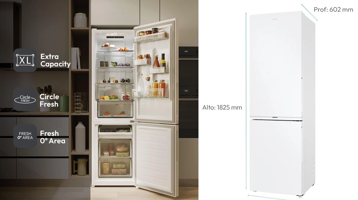 frigorífico combi Candy City Fresco 300 CNCQ2T518EW