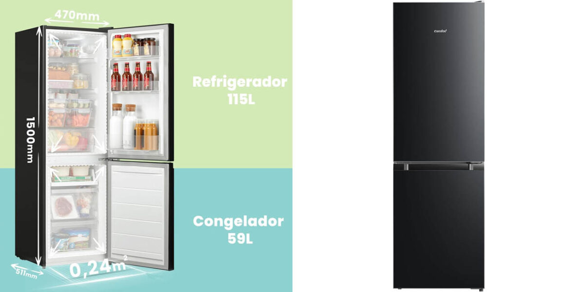 Frigorífico Comfee' RCB169DK2(E) de 150 cm