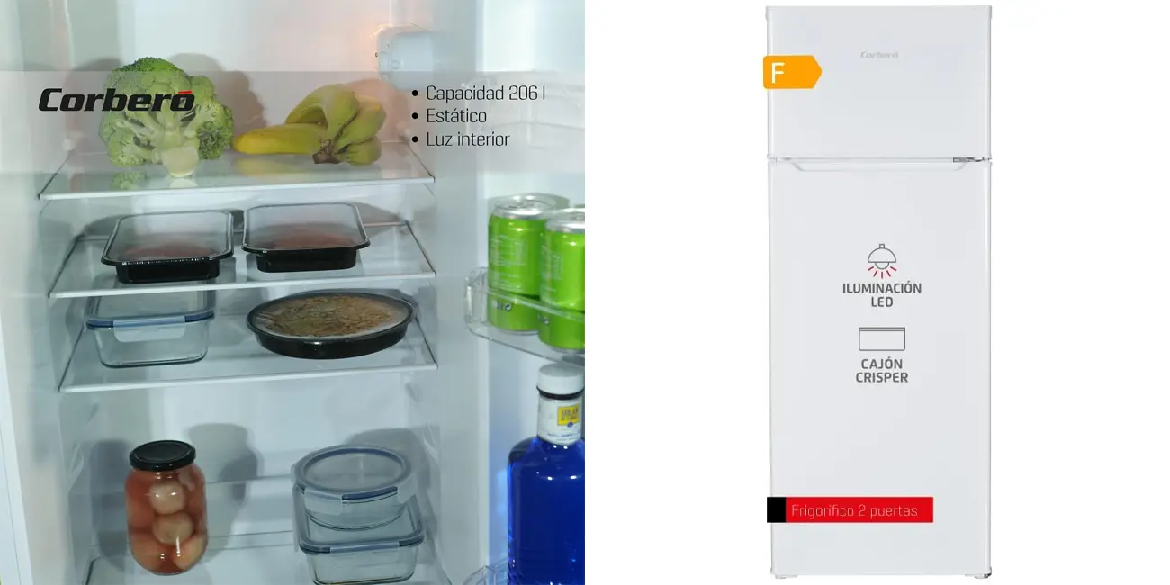 Frigorífico Corberó CF2PH14321W de 206 L