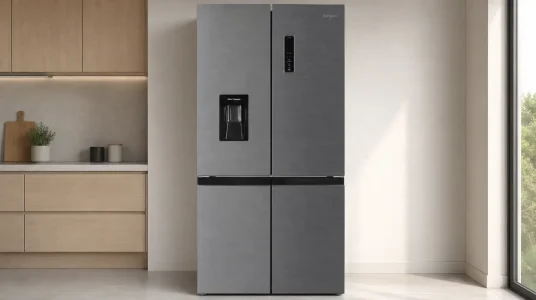 Frigorífico Corberó 4 puertas, No Frost, Inverter, 419L y dispensador de agua