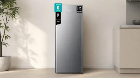 Hisense RR220D4BDE: frigorífico de una puerta con 165L, congelador y estantes ajustables