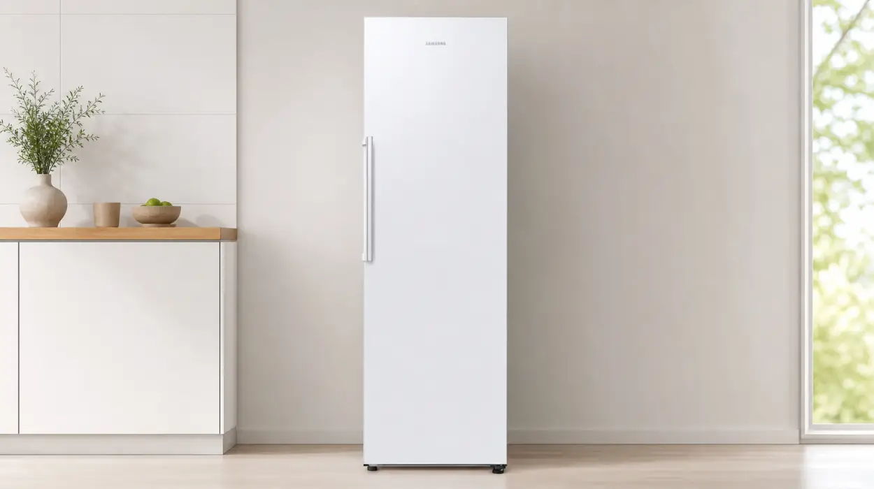 Frigorífico Samsung Twin con tecnología SpaceMax y SmartThings AI, 186 cm y 387 litros