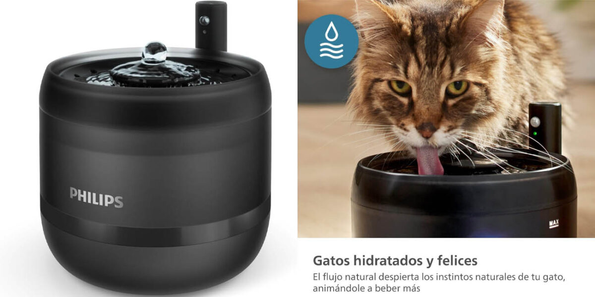 Fuente de agua Philips Pet Series para gatos
