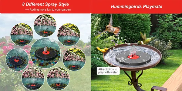 Fuente de agua SZMP con alimentación solar