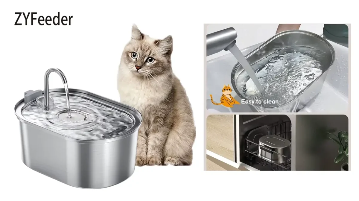 Con esta fuente de agua automática de acero inoxidable con sensor tus gatos tendrán agua fresca todo el día y hoy cuesta menos de 13€ con este cupón