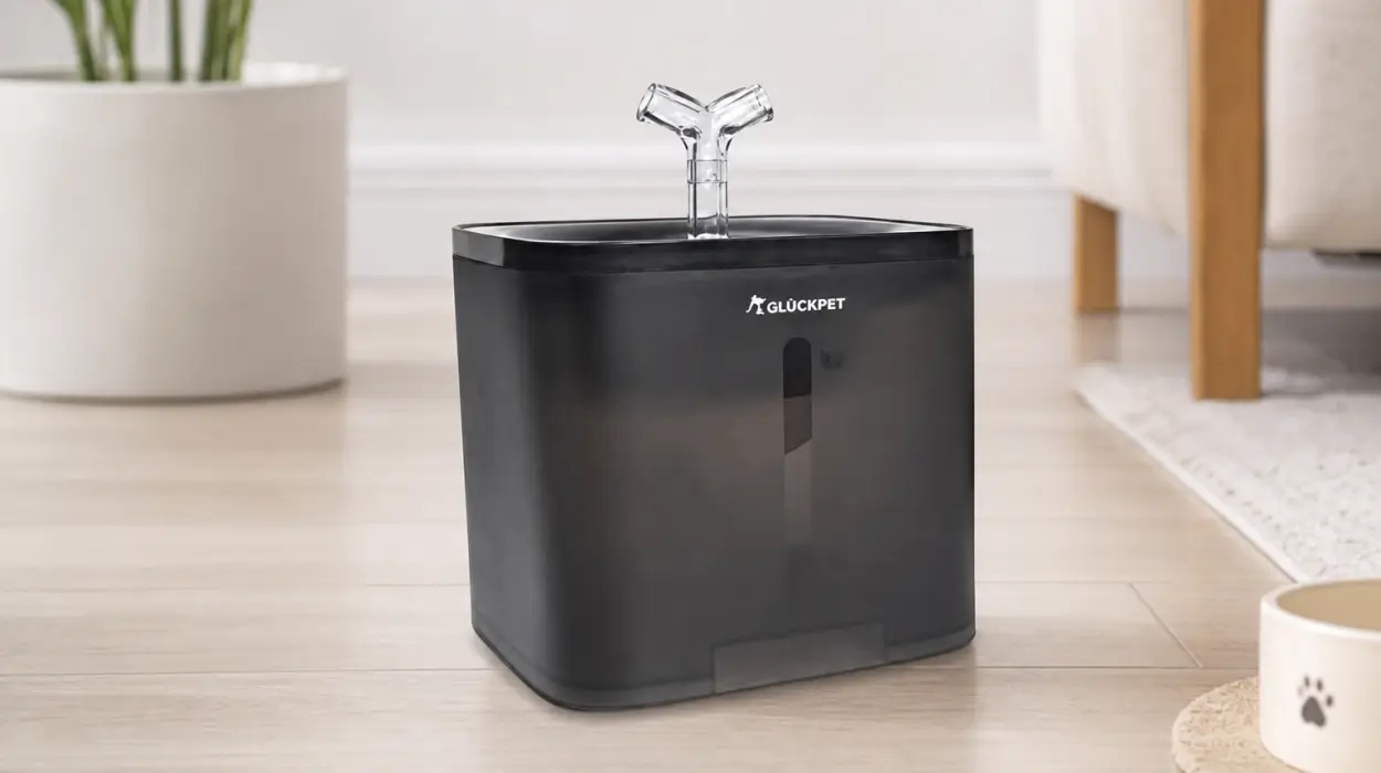 Fuente de agua para gato de 2 l con filtro triple y bomba