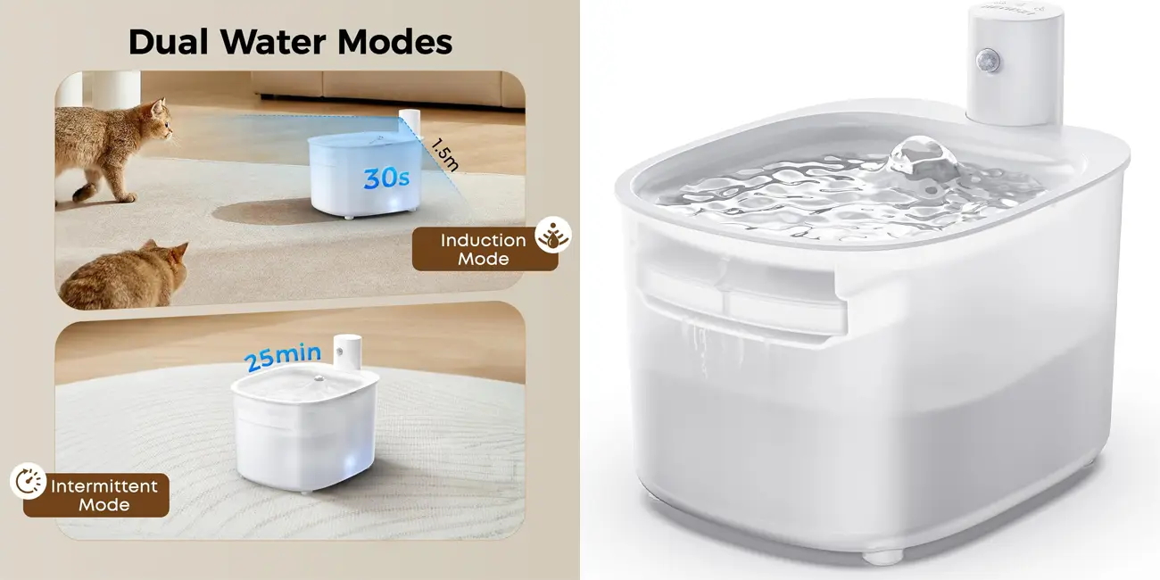 Fuente de agua Nenozi de 2,6 litros para gatos