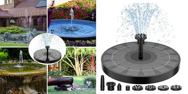 fuente solar Aisitin jardín oferta