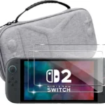 Funda Lemxiee + 2x Cristal templado para Nintendo Switch 2
