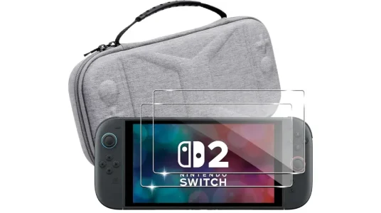 Funda Lemxiee + 2x Cristal templado para Nintendo Switch 2