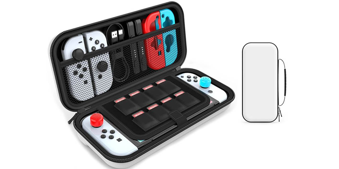 Funda de transporte para Nintendo Switch o Switch OLED y accesorios