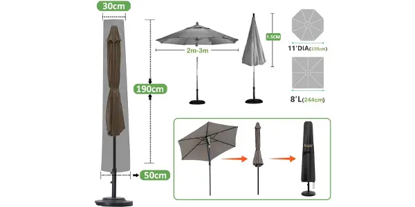 Funda para sombrilla Enzeno