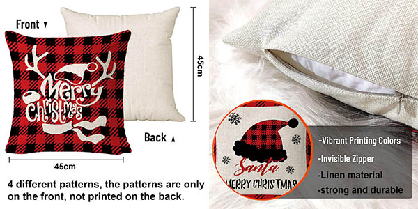 fundas cojines Navidad oferta