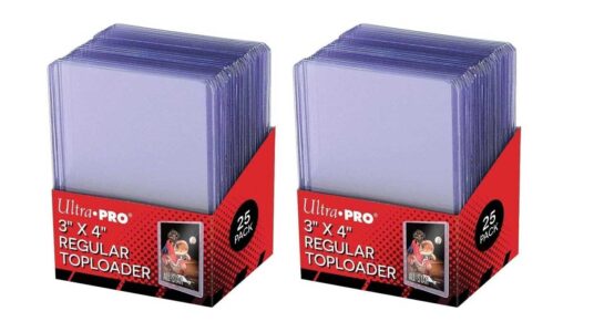 Fundas para cartas tarjetas Ultra Pro Regular Toploader baratas
