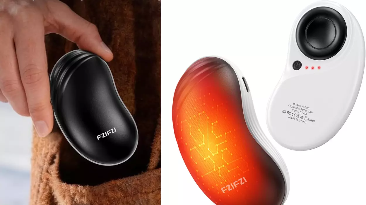 FZIFZI Calentador de Manos Recargable 2 en 1 Reutilizables