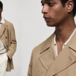 gabardina corta de algodón Mango Outlet para hombre