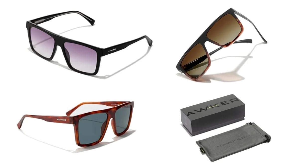 Eleva cualquier look con estas gafas de sol Hawkers Aspen de forma cuadrada que tienes rebajadas a la MITAD en 3 bonitos colores