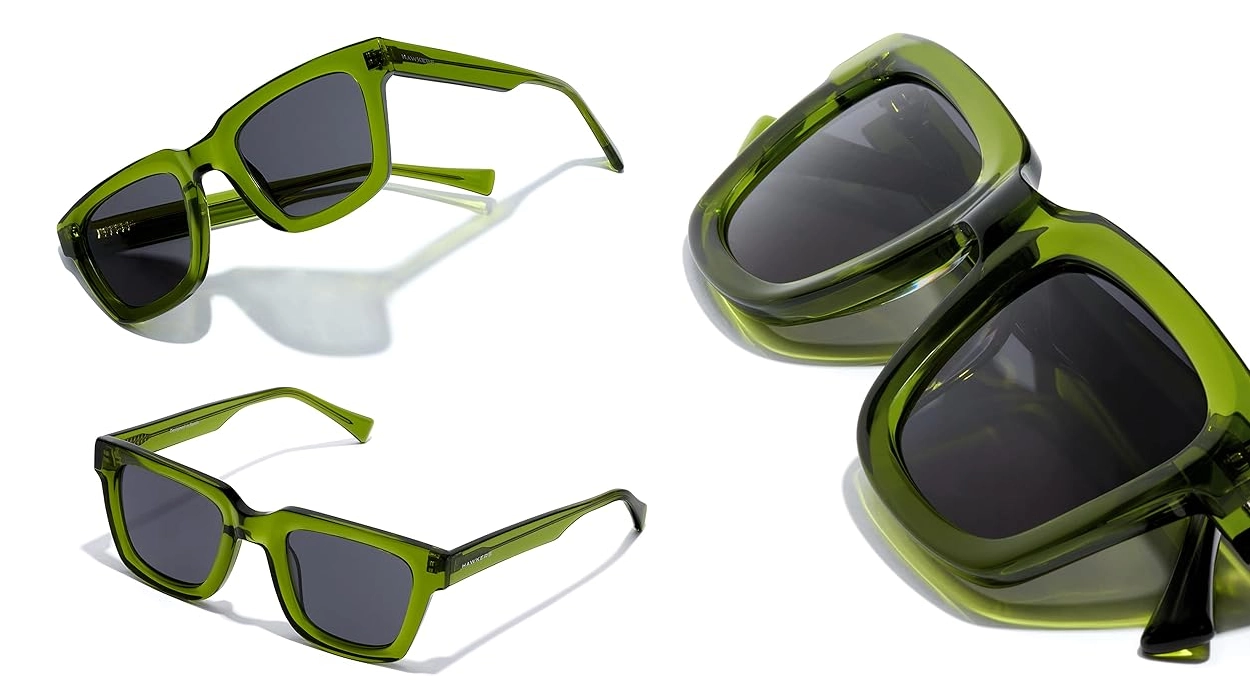 gafas de sol Hawkers One Uptown unisex en color verde esmeralda