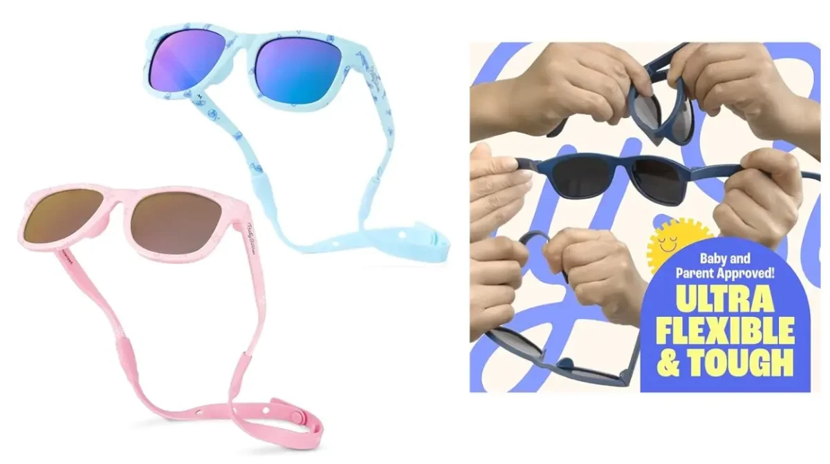 Baby Sunnies: Las gafas de sol irrompibles con correa para niños están hoy