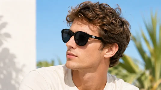Gafas de sol Vans Rise and Shine negras para hombre con protección UVA/UVB