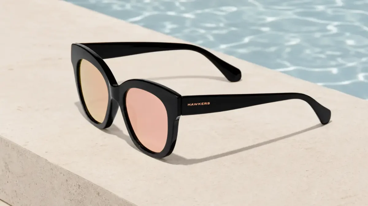 Gafas de sol Hawkers Audrey Black Rose Gold para mujer