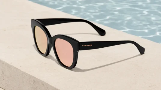 Gafas de sol Hawkers Audrey Black Rose Gold para hombre y mujer