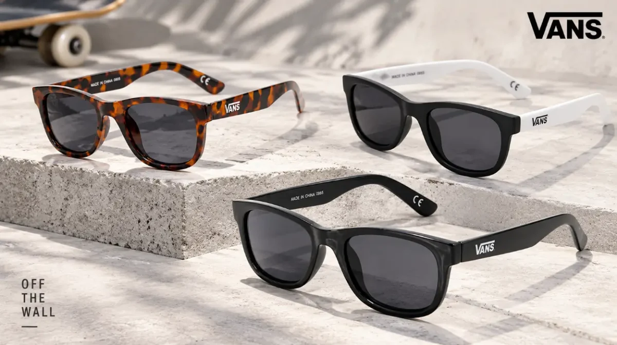 Gafas de sol Vans Spicoli con protección UVA/UVB 400 y montura negra