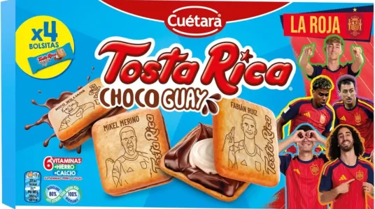 Galletas Cuétara Tosta Rica Chocoguay rellenas de crema de leche y cacao, 144 g