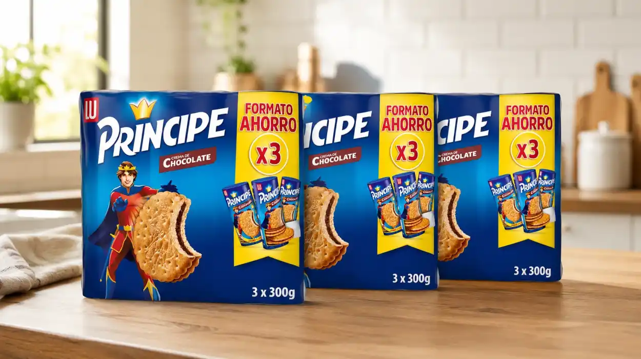 9 Paquetes de galletas Príncipe Original