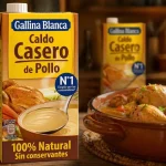 gallina blanca caldo casero pollo