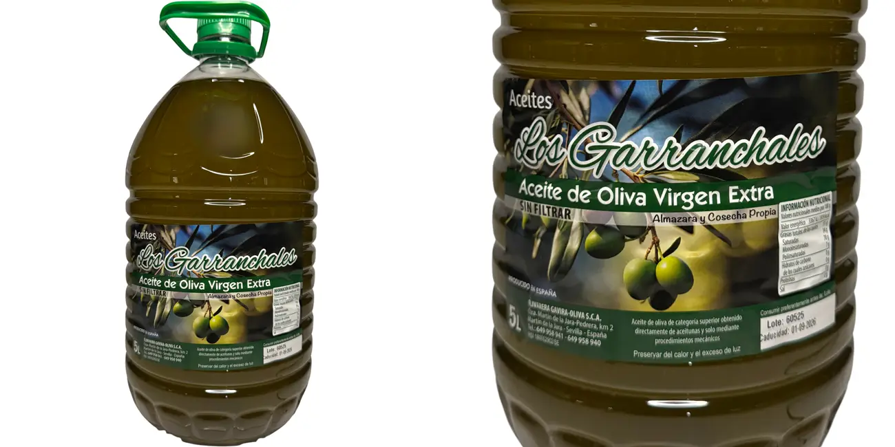 Garrafa de 5 litros de Aceite de Oliva Virgen Extra Artesanal Los Garranchales