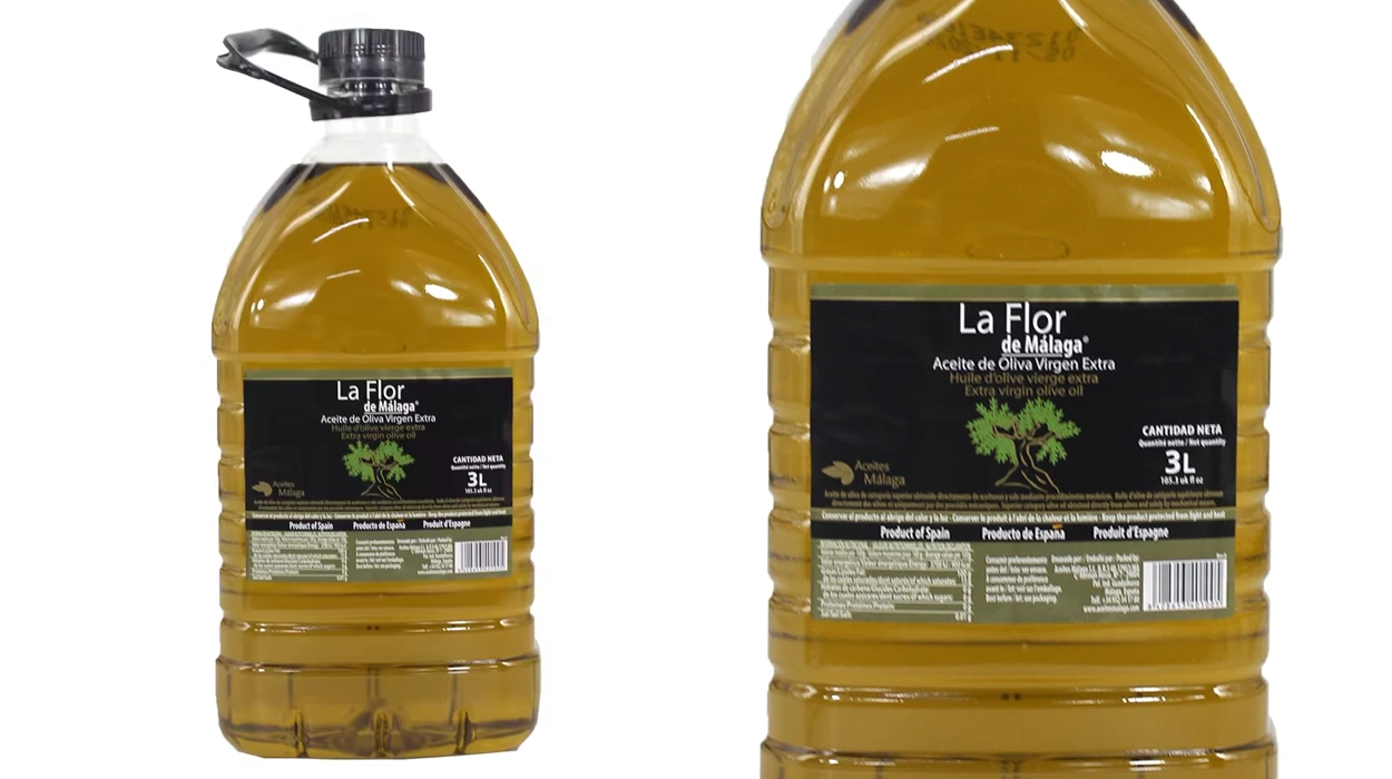 garrafa de aceite de oliva virgen extra La Flor de Málaga de 3 litros