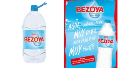 garrafas agua mineral Bezoya
