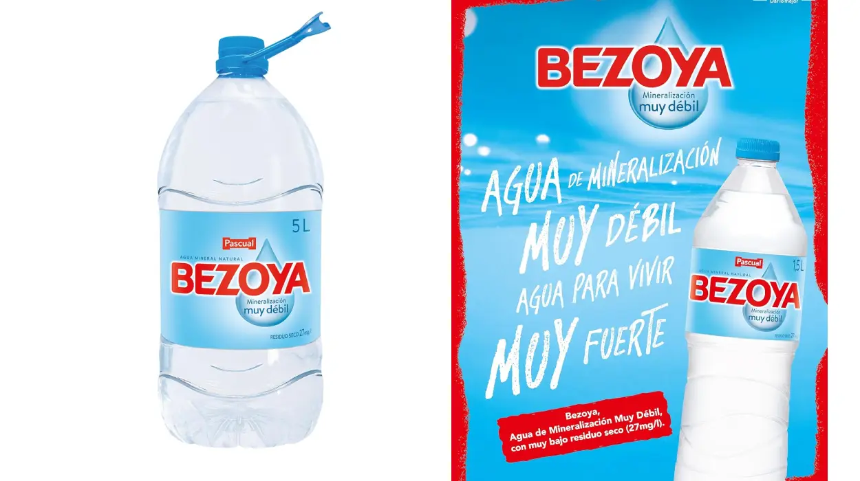 garrafas agua mineral Bezoya