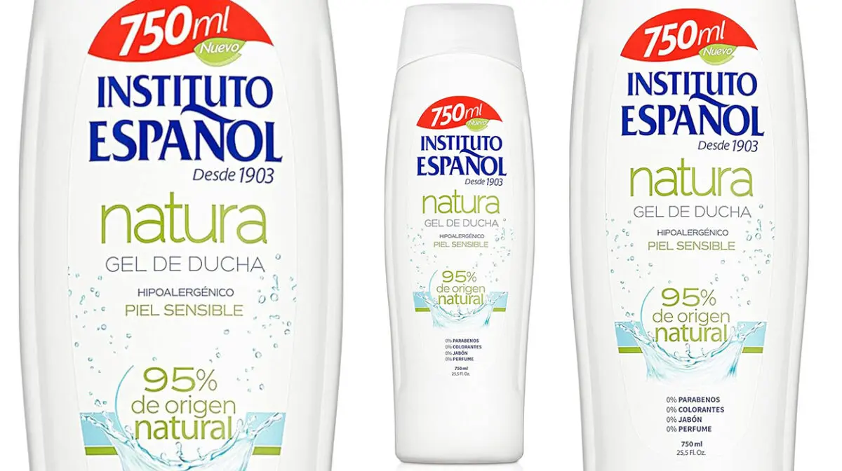 Pack x3 Gel de ducha Instituto Español Natura de 750 ml para piel sensible
