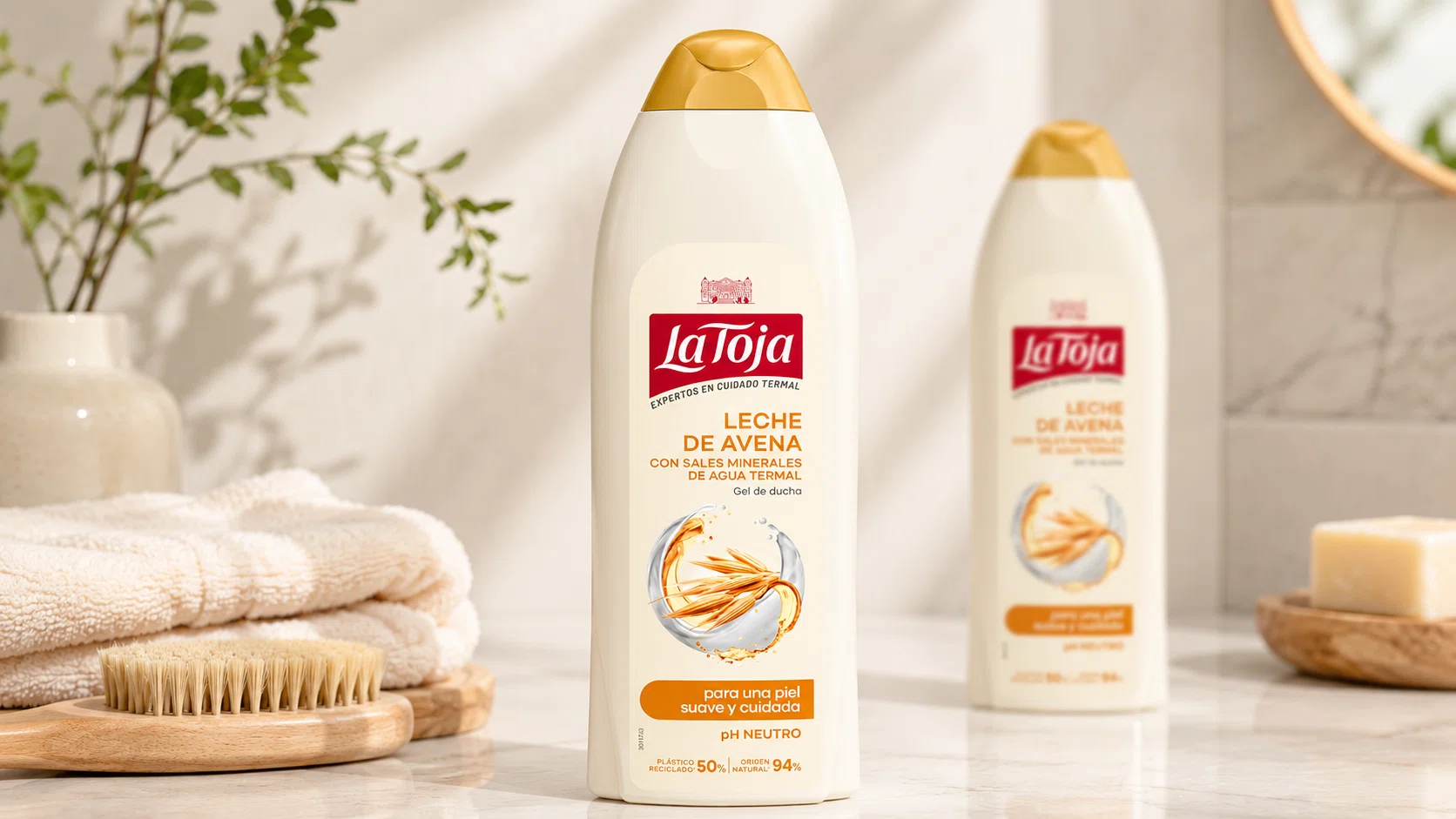 Gel de ducha La Toja con leche de avena