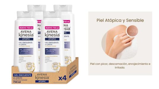 Gel de baño emoliente Avena Kinesia Piel Sensible y Atópica barato