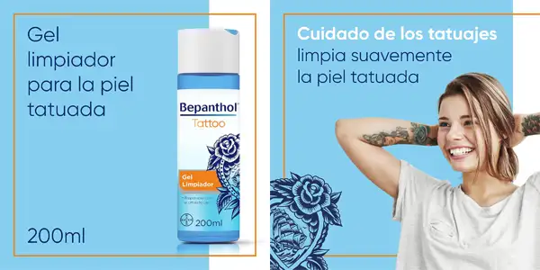 gel limpiador e hidratante para tatuajes Bepanthol de 200 ml oferta