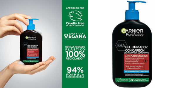 Gel limpiador Garnier anti puntos negros